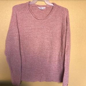 Leo & Nicole Women's Long Sleeve Pointelle Sweater